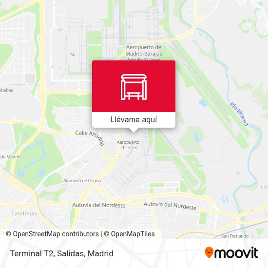 Mapa Terminal T2, Salidas