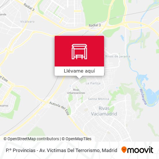 Mapa P.º Provincias - Av. Víctimas Del Terrorismo