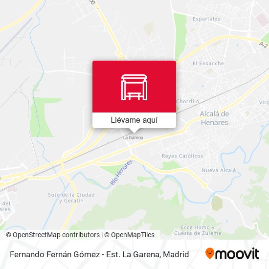 Mapa Fernando Fernán Gómez - Est. La Garena