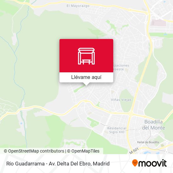 Mapa Río Guadarrama - Av. Delta Del Ebro