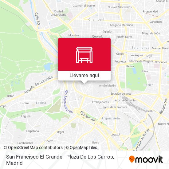 Mapa San Francisco El Grande - Plaza De Los Carros