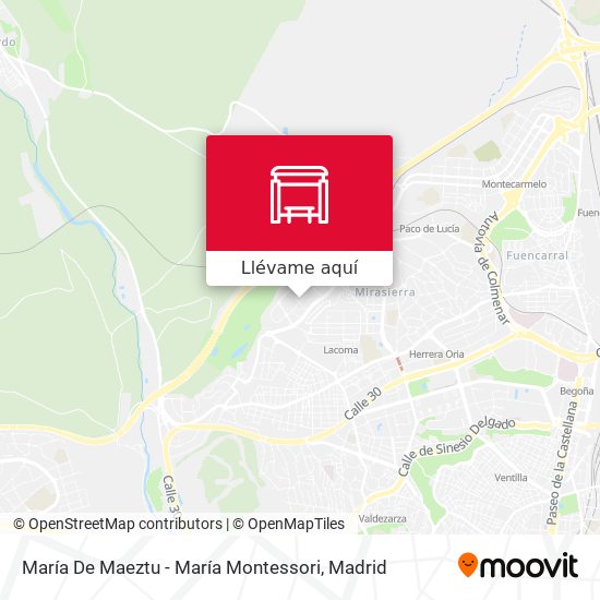 Mapa María De Maeztu - María Montessori