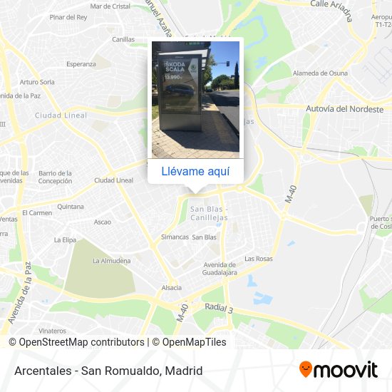 Mapa Arcentales - San Romualdo