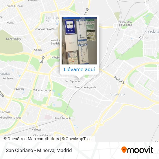 Mapa San Cipriano - Minerva