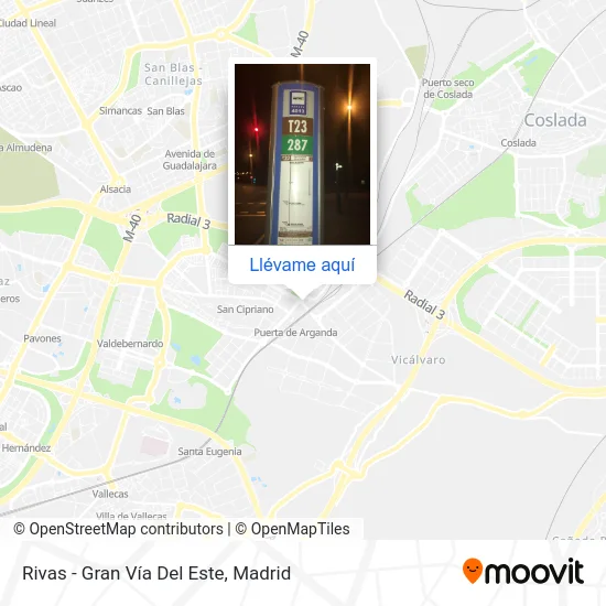 Mapa Rivas - Gran Vía Del Este