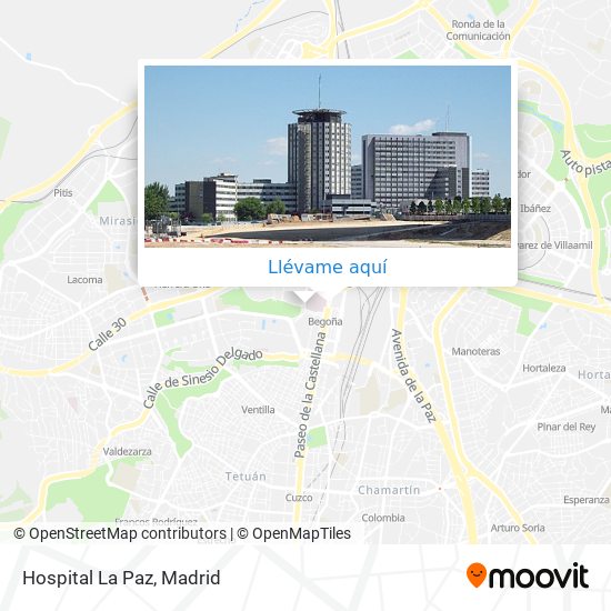 Mapa Hospital La Paz