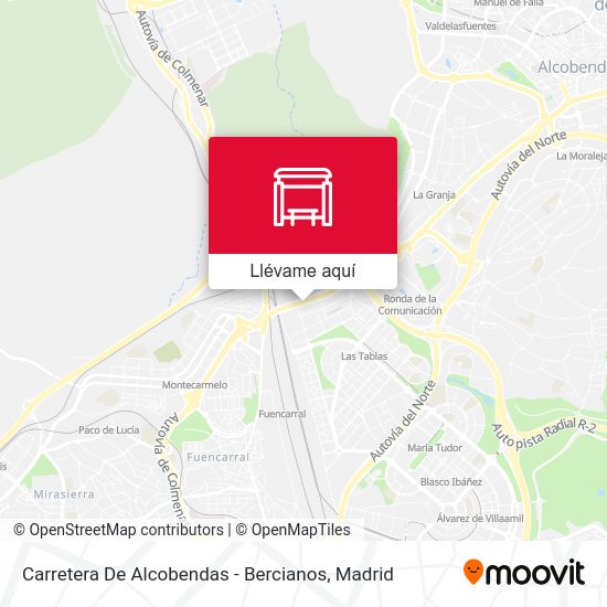 Mapa Carretera De Alcobendas - Bercianos