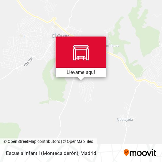 Mapa Escuela Infantil (Montecalderón)