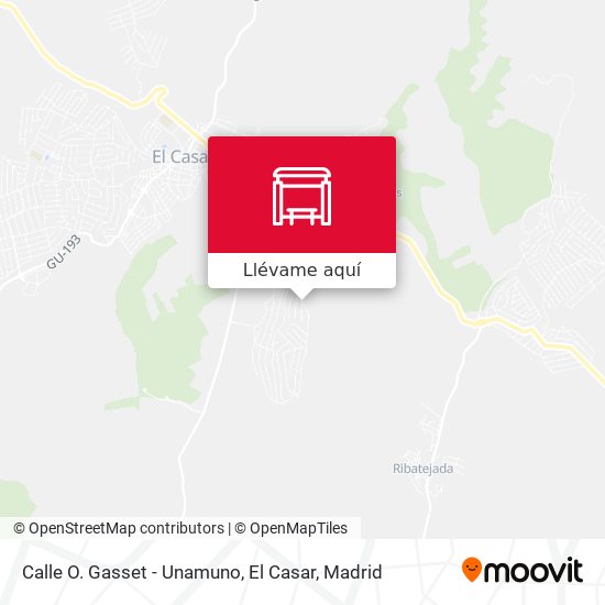 Mapa Calle O. Gasset - Unamuno, El Casar