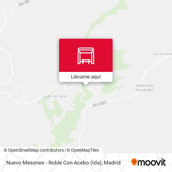 Mapa Nuevo Mesones - Roble Con Acebo (Ida)