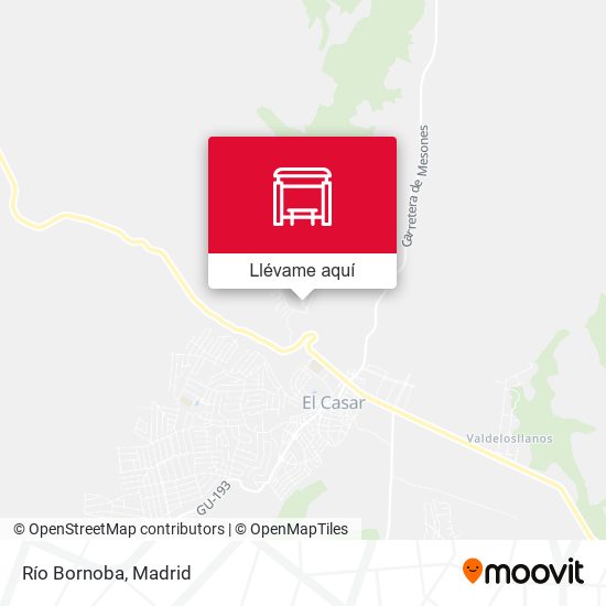 Mapa Río Bornoba