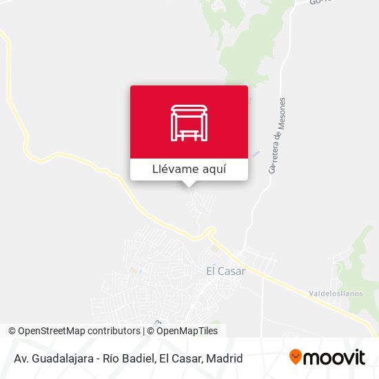 Mapa Av. Guadalajara - Río Badiel, El Casar