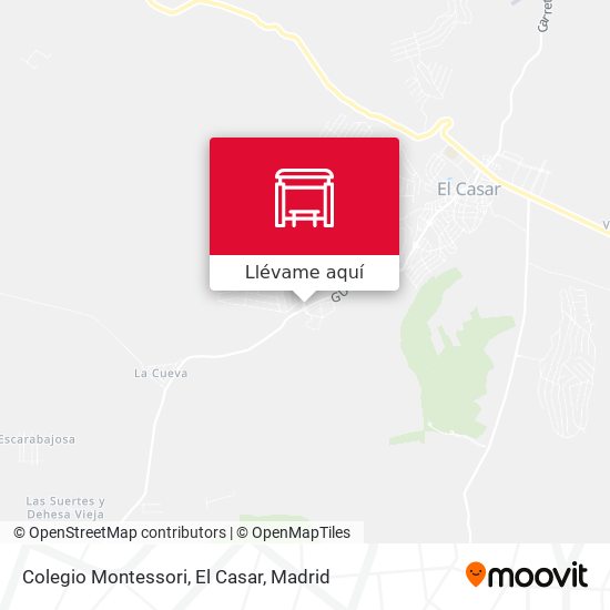 Mapa Colegio Montessori, El Casar