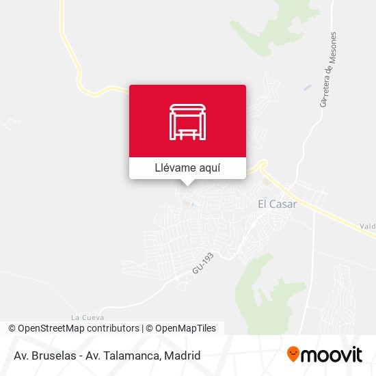 Mapa Av. Bruselas - Av. Talamanca