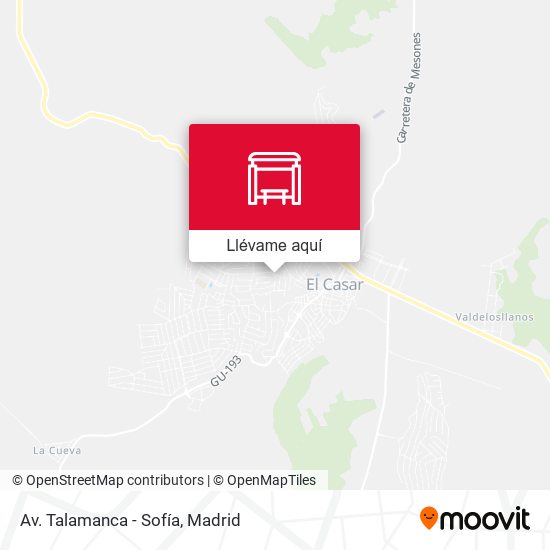 Mapa Av. Talamanca - Sofía