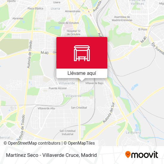 Mapa Martínez Seco - Villaverde Cruce