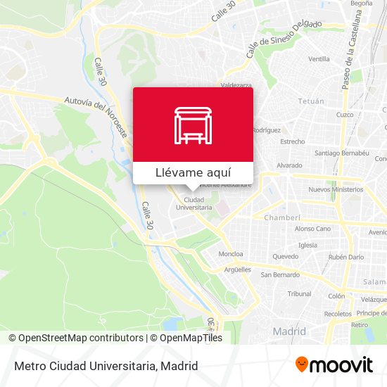 Mapa Metro Ciudad Universitaria