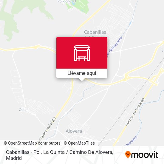 Mapa Cabanillas - Pol. La Quinta / Camino De Alovera