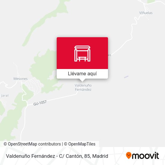 Mapa Valdenuño Fernández - C/ Cantón, 85