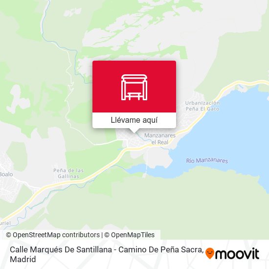Mapa Calle Marqués De Santillana - Camino De Peña Sacra