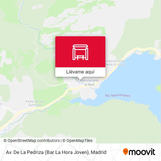 Mapa Av. De La Pedriza (Bar La Hora Joven)