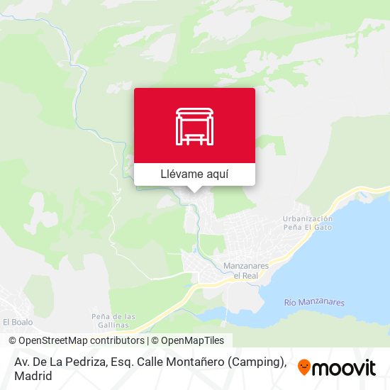 Mapa Av. De La Pedriza, Esq. Calle Montañero (Camping)