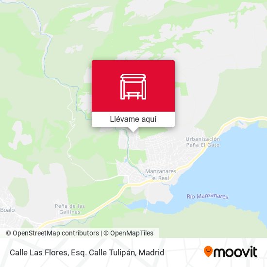 Mapa Calle Las Flores, Esq. Calle Tulipán