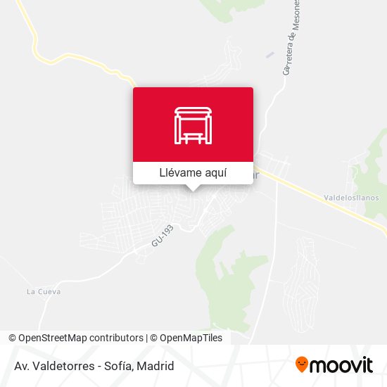 Mapa Av. Valdetorres - Sofía