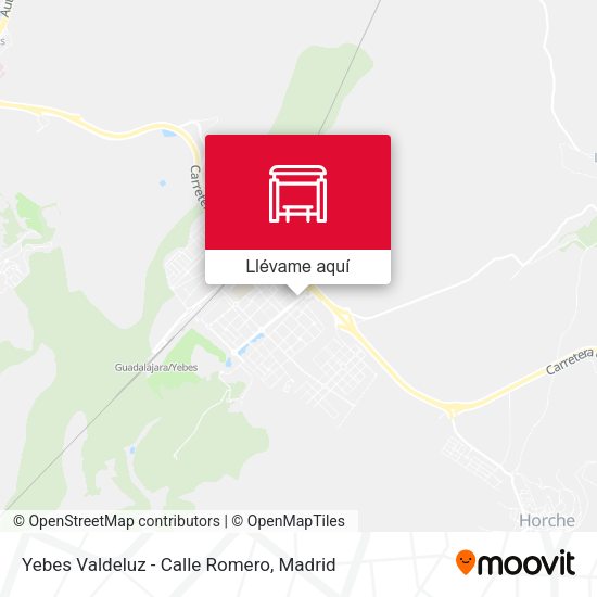 Mapa Yebes Valdeluz - Calle Romero