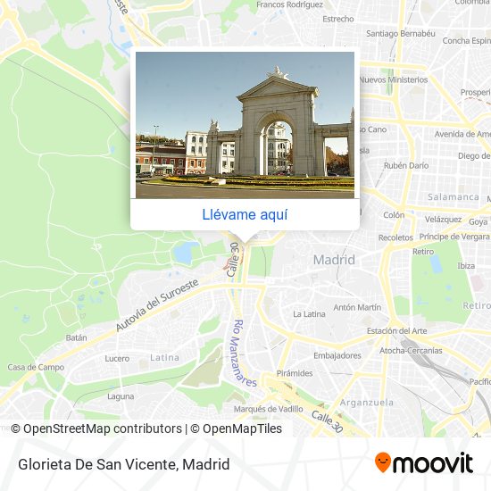 Mapa Glorieta De San Vicente