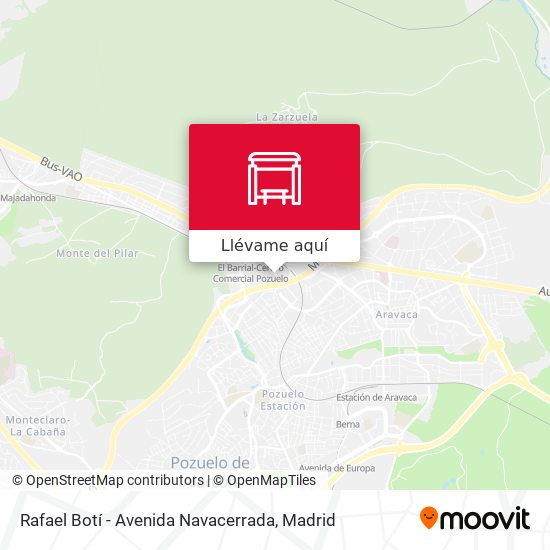 Mapa Rafael Botí - Avenida Navacerrada
