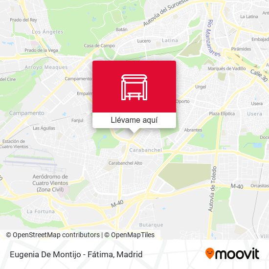 Mapa Eugenia De Montijo - Fátima