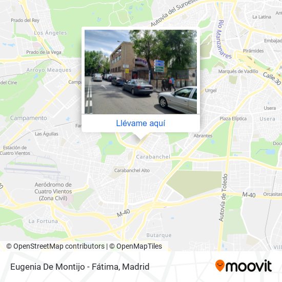Mapa Eugenia De Montijo - Fátima
