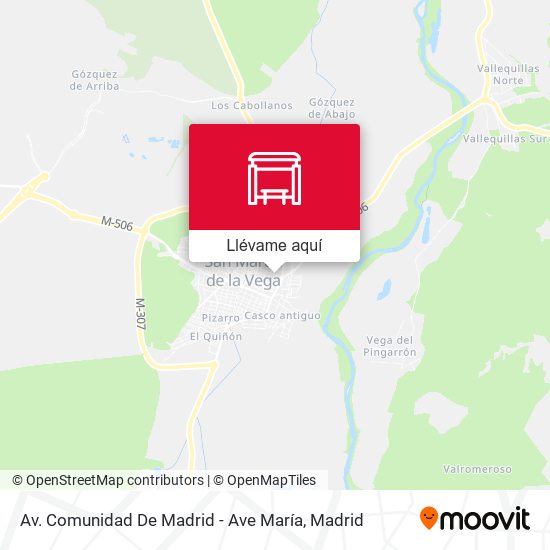 Mapa Av. Comunidad De Madrid - Ave María