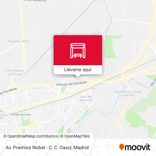 Mapa Av. Premios Nobel - C. C. Oasiz