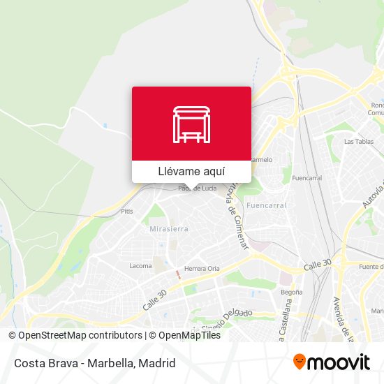Mapa Costa Brava - Marbella