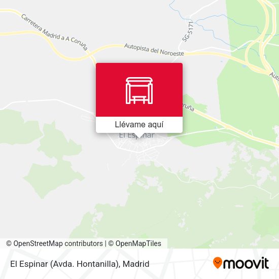 Mapa El Espinar (Avda. Hontanilla)