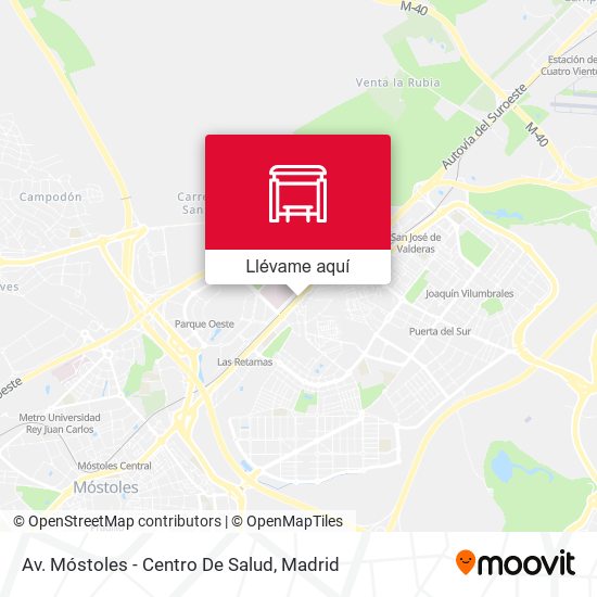 Mapa Av. Móstoles - Centro De Salud