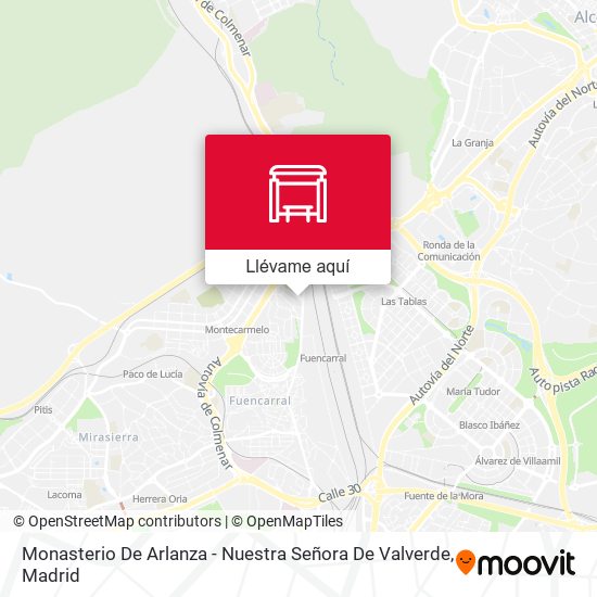 Mapa Monasterio De Arlanza - Nuestra Señora De Valverde