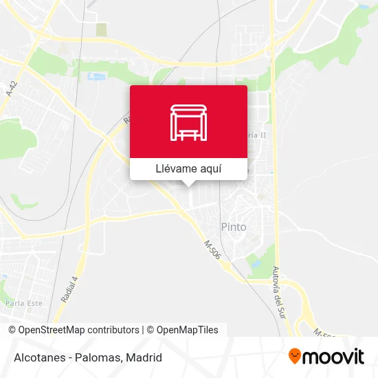 Mapa Alcotanes - Palomas