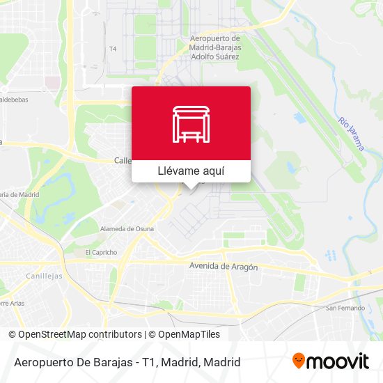 Mapa Aeropuerto De Barajas - T1, Madrid