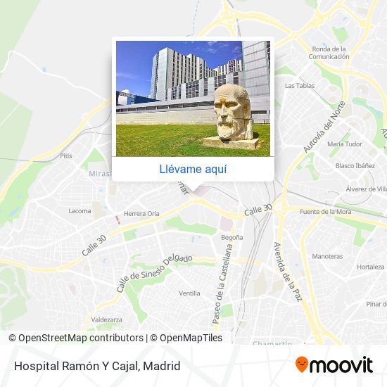 Mapa Hospital Ramón Y Cajal