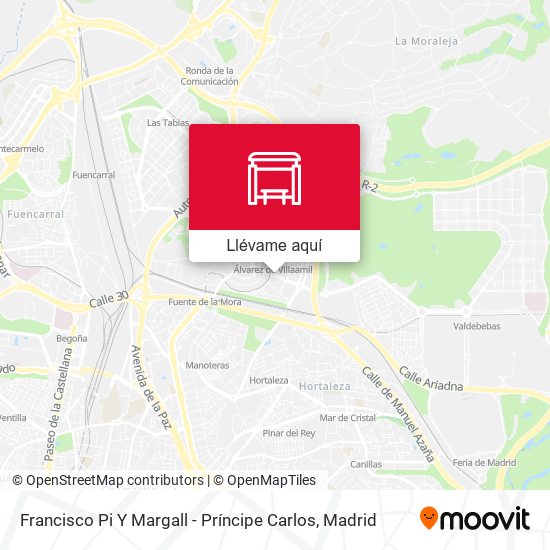 Mapa Francisco Pi Y Margall - Príncipe Carlos