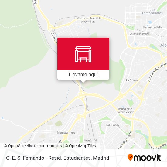 Mapa C. E. S. Fernando - Resid. Estudiantes