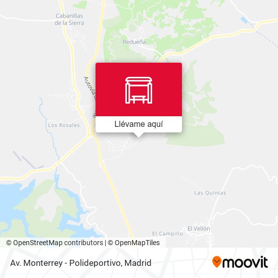 Mapa Av. Monterrey - Polideportivo