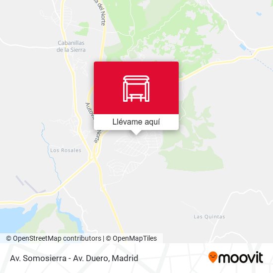 Mapa Av. Somosierra - Av. Duero