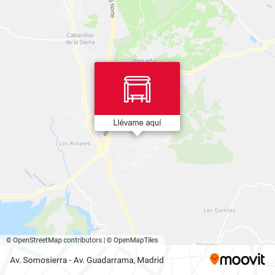 Mapa Av. Somosierra - Av. Guadarrama