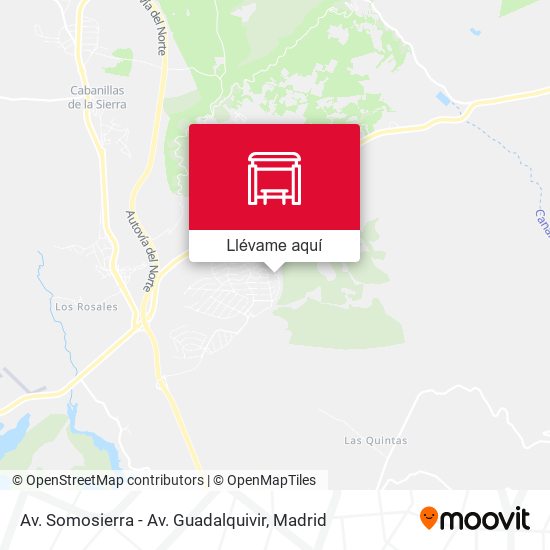 Mapa Av. Somosierra - Av. Guadalquivir