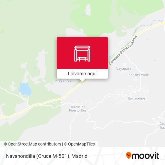 Mapa Navahondilla (Cruce M-501)