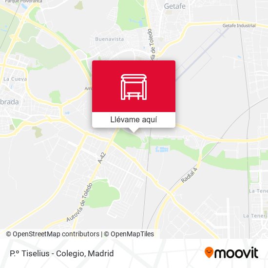 Mapa P.º Tiselius - Colegio